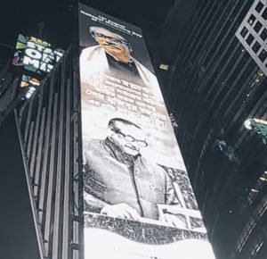 টাইমস স্কয়ারে বঙ্গবন্ধুর মুখ image edited for resue