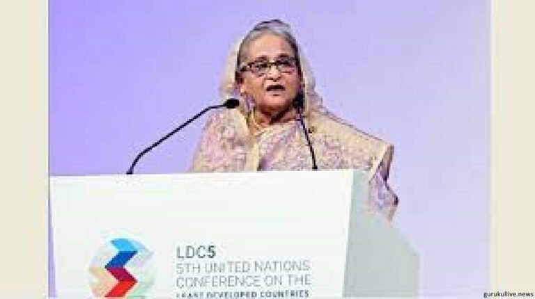 অনুদান নয়, স্বল্পোন্নত দেশগুলো আন্তর্জাতিক প্রতিশ্রুতি অনুযায়ী তাদের প্রাপ্য চায় : প্রধানমন্ত্রী