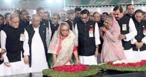 বঙ্গবন্ধুর প্রতি শ্রদ্ধা নিবেদন আওয়ামী লীগসহ বিভিন্ন সংগঠনের