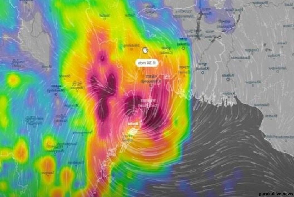 কক্সবাজার ও উত্তর মিয়ানমার উপকূল অতিক্রম করছে অতি প্রবল ঘূর্ণিঝড় ‘মোখা’