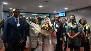 ব্রিকস সম্মেলনে যোগ দিতে জোহানেসবার্গে পৌঁছেছেন প্রধানমন্ত্রী