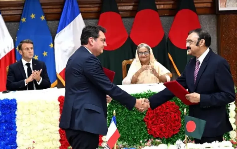 ঢাকা ও প্যারিসের মধ্যে ২টি চুক্তি স্বাক্ষর